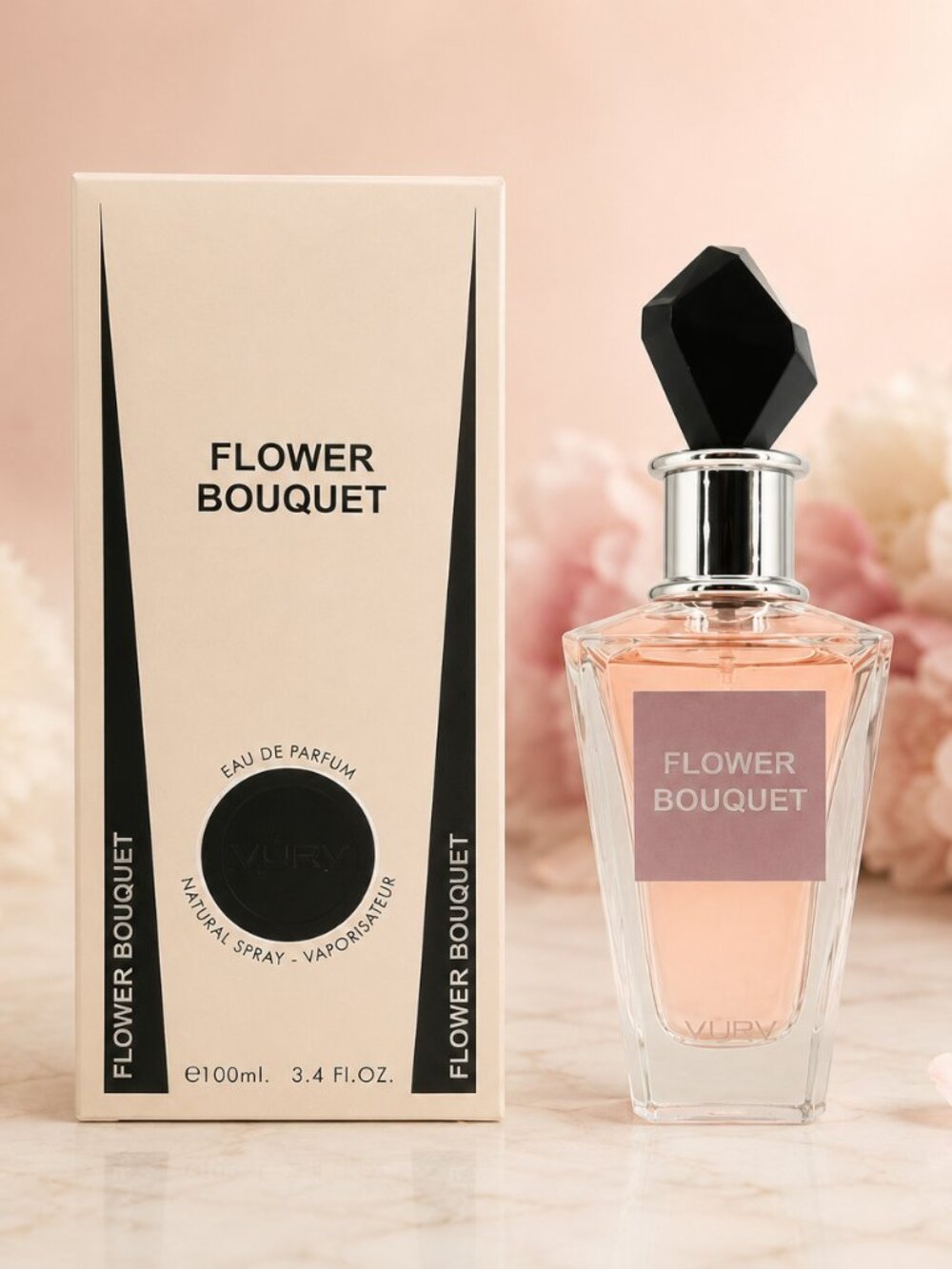 Lattafa Vurv Flower Bouquet EDP For Woman 100ML 3.4FL,OZ